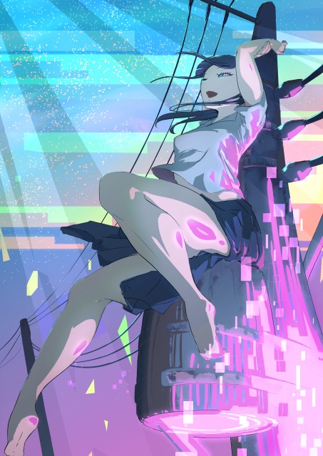 趣味絵 全身イラスト(簡易風景付き)