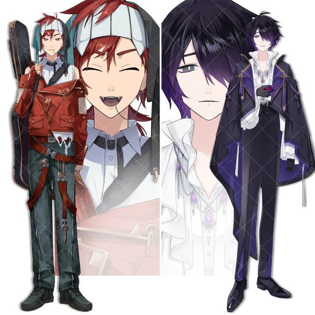 パーツ分け立ち絵サンプル