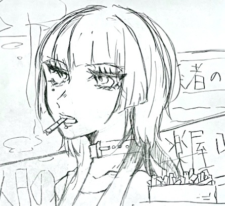 アナログヱの下描き