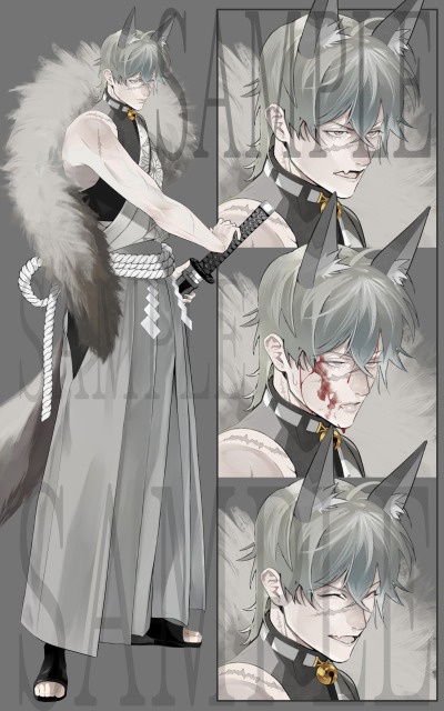 お値下げ出品中★銀狐さん立ち絵