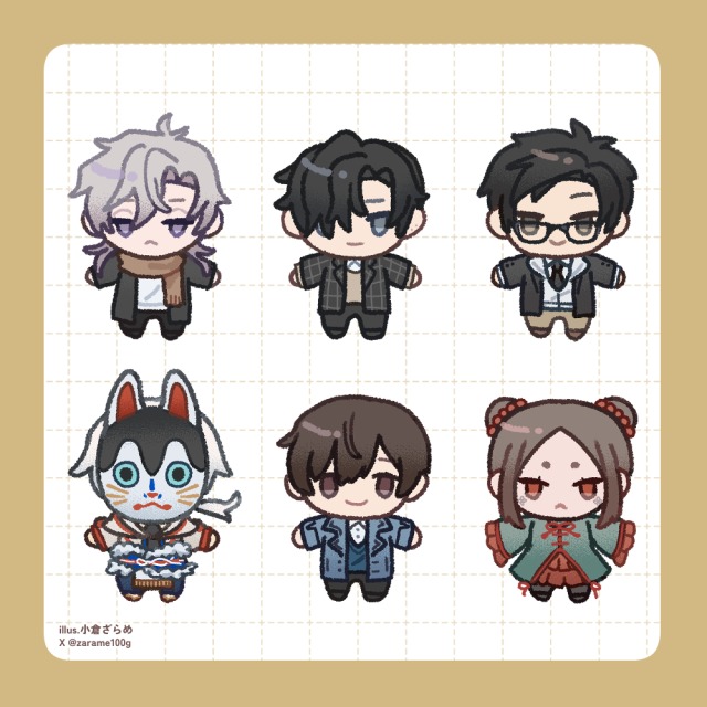 ぬいぐるみ風ミニキャライラスト