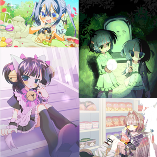 背景付きイラスト