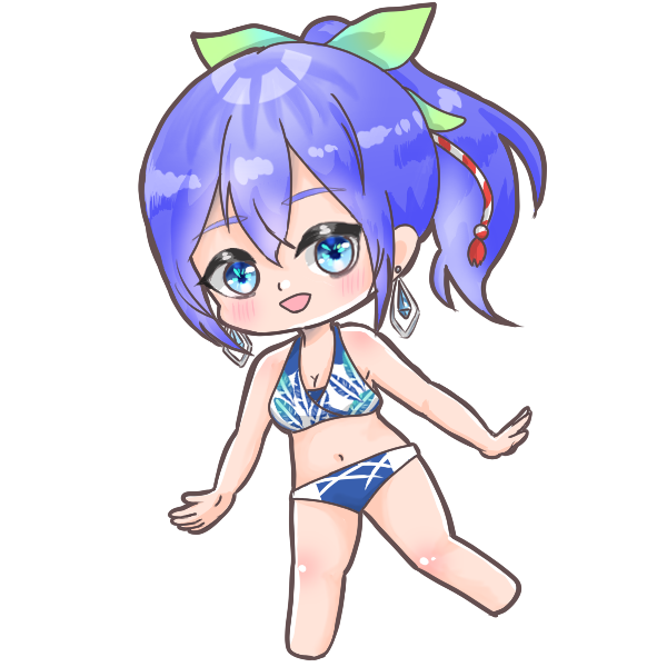 水着デフォルメキャラのご依頼