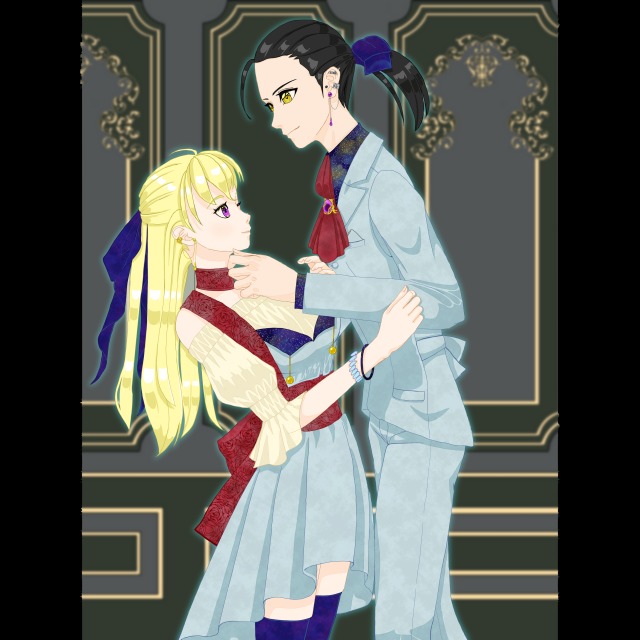 人物二人の見本です