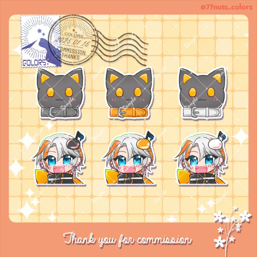 コミッション　バッジ・スタンプ