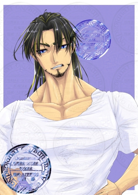 パッツパツTシャツを着た自創作キャラ