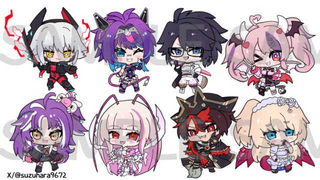 【企業実績】Vshojo様グッズイラスト担当