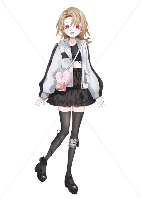 ご依頼頂いた立ち絵イラストです