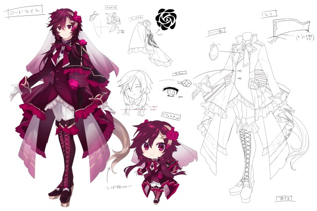 ロードライトガーネット擬人化(キャラクターデザイン)