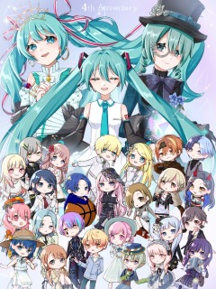 デフォルメ・等身混在の集合絵