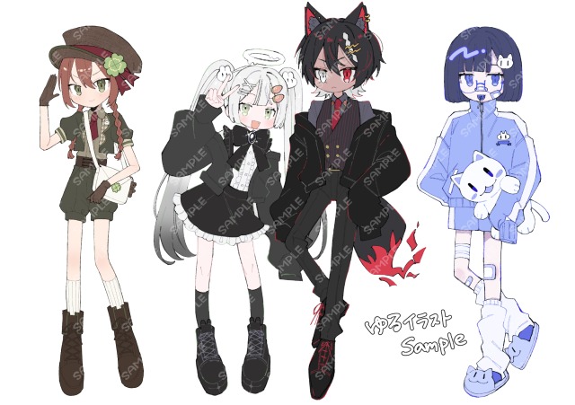 ゆるイラストサンプル