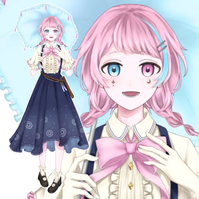 本魔ぽむ子様 IRIAM用立ち絵