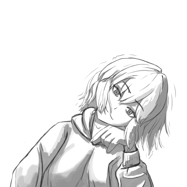 モノクロイラスト