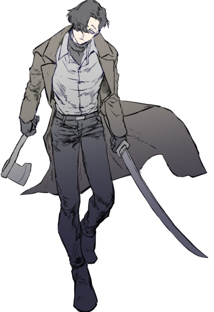 立ち絵制作【TRPG・ゲーム等】ラフ制作サンプル