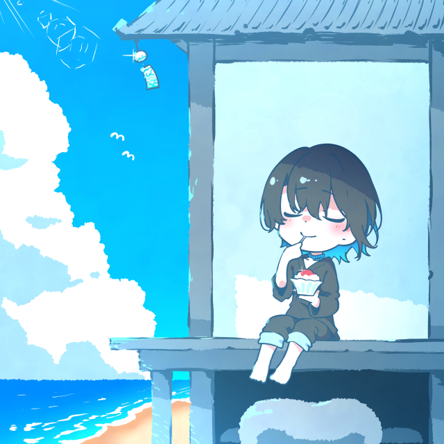 背景ありのミニキャラ