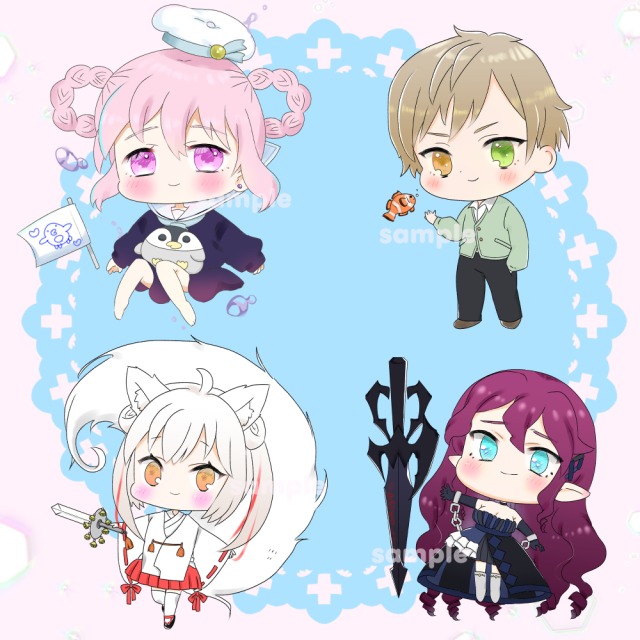 デフォルメキャラのサンプルです