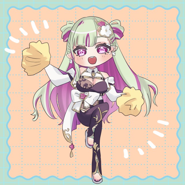 チアガールのイラスト