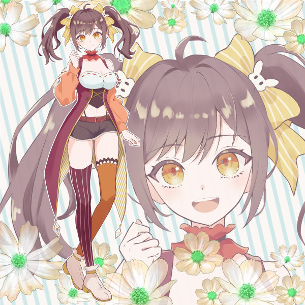 表情差分、表情パーツ分け作品