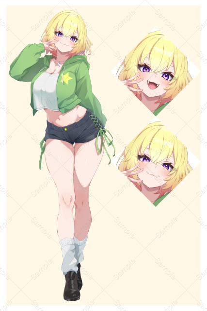 ご依頼いただいた立ち絵＋表情差分