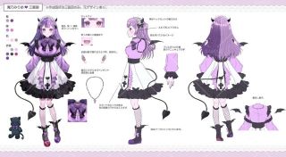 Vtuberさん三面図※元デザインあり