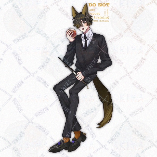 立ち絵【ポーズ：座り】サンプル