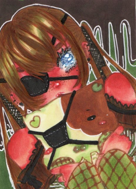 コピック女の子イラスト