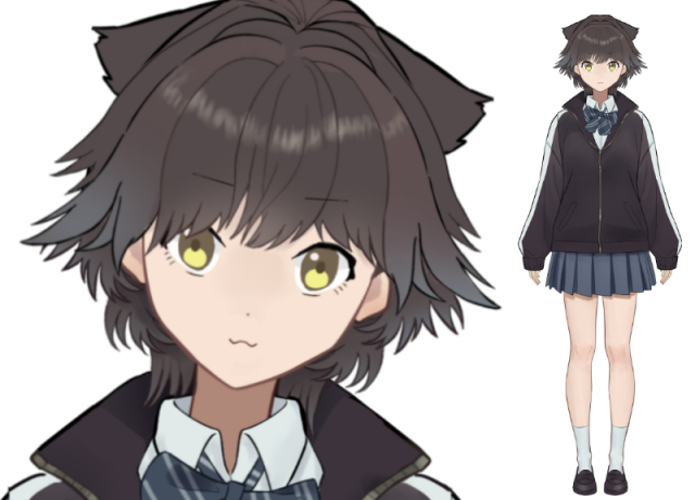 猫っぽいジャージJK