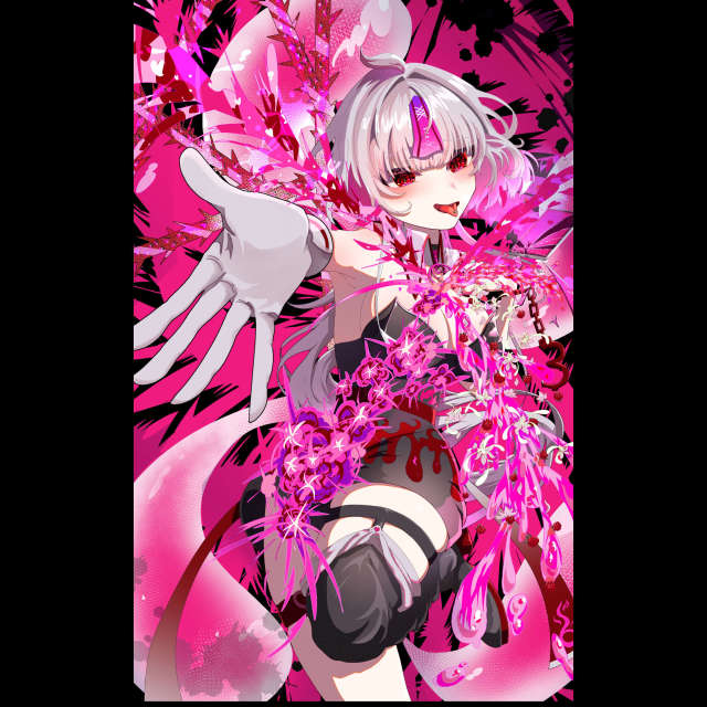 一枚絵イラスト　作例