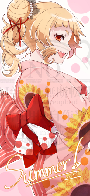 浴衣女子/アニメ塗り