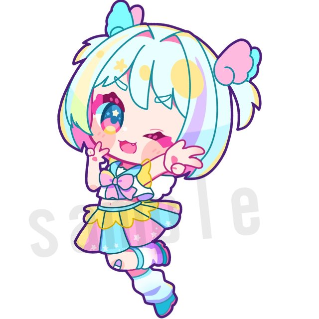 ポップなミニキャライラスト　サンプル