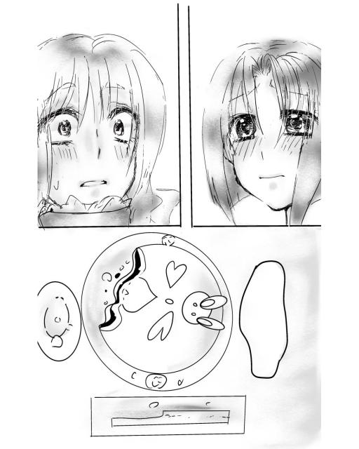 SNSで投稿した漫画原稿、イラスト