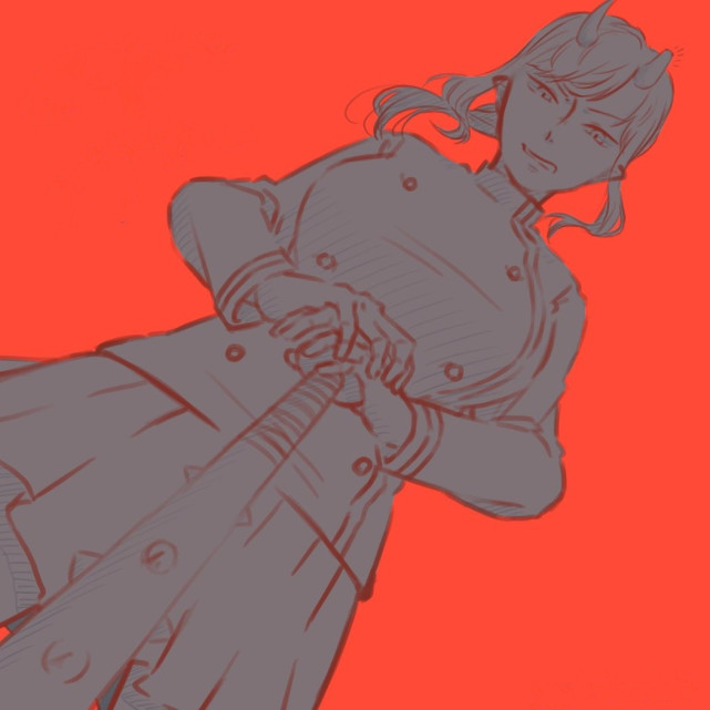 バストアップ(色塗りなし)