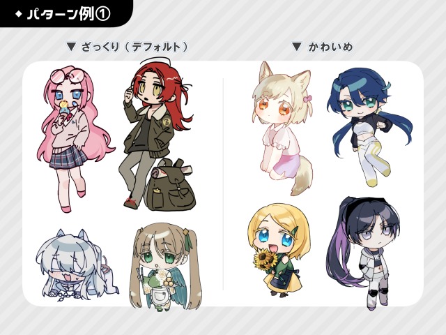 ミニキャラサンプル