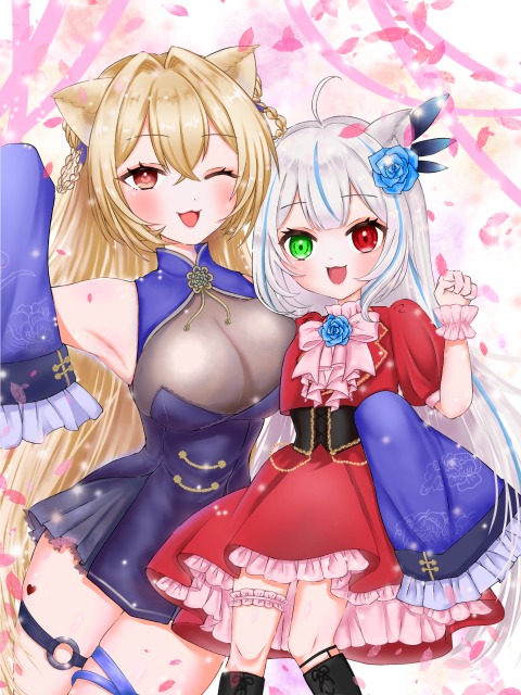 VTuber コラボ1枚絵