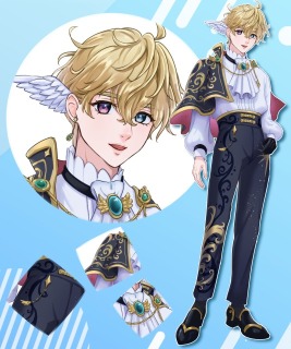 Vtuber・IRIAMなどの配信用、TRPGやゲーム制作、グッズ用立ち絵