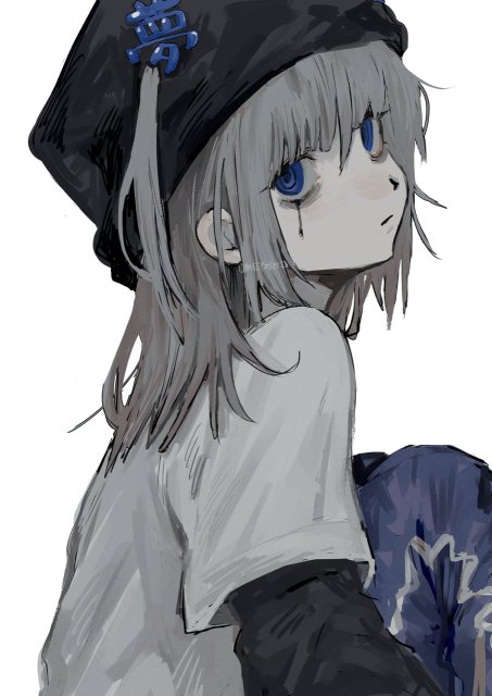 一枚絵(背景なし/単色)