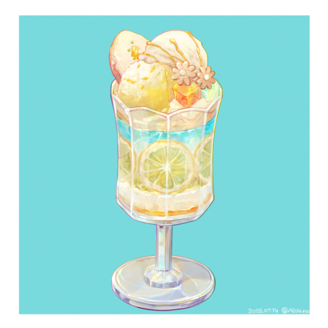 レモンのパフェ