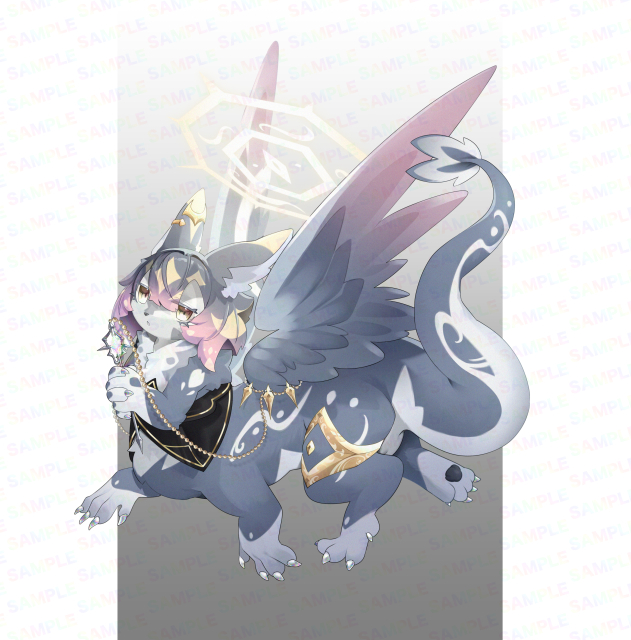 立ち絵サンプル（ケモノ/獣人キャラクター）