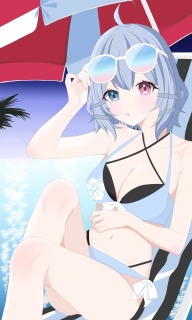 水着量産イラスト