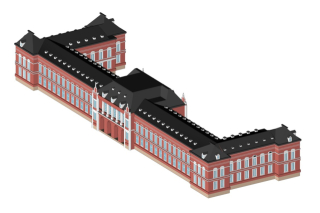 東京駅風3Dモデル