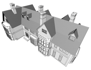 カントリーハウス3Dモデル