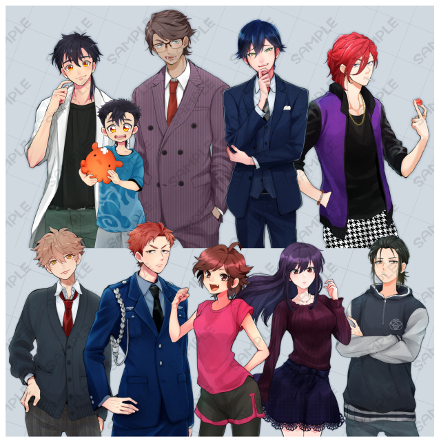 サンプル立ち絵（膝上）