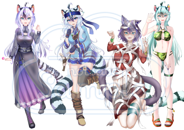 立ち絵のサンプル！