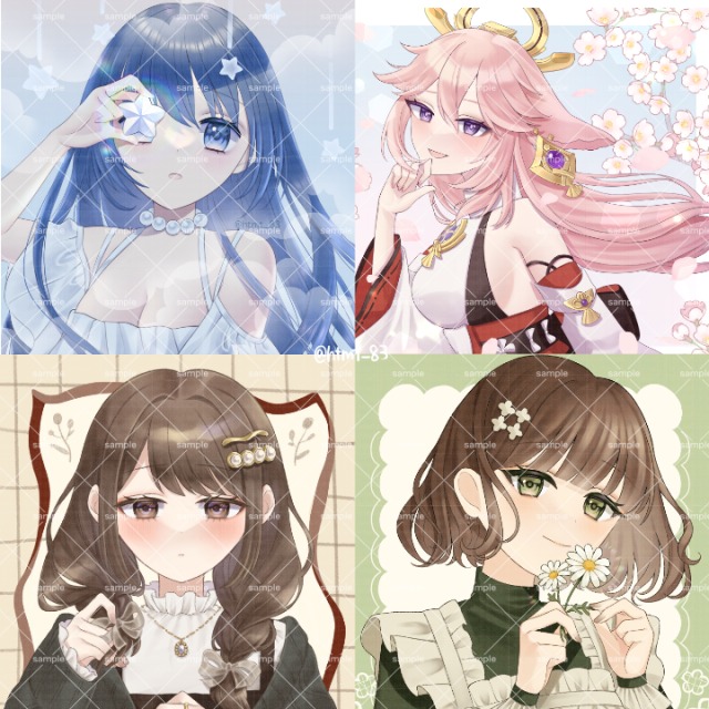 バストアップイラスト