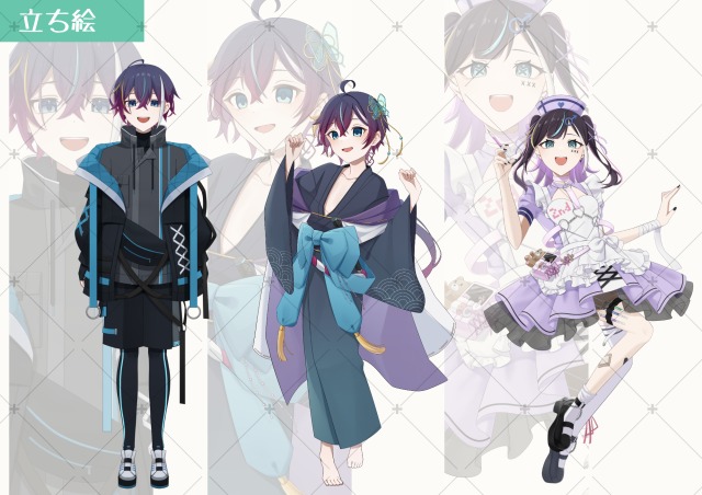 立ち絵イラスト（4ページ）※一部衣装デザイン担当