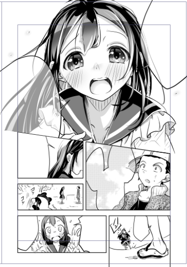 完成原稿、ネーム原稿サンプル