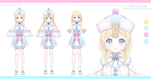 2024 個人Vtuber 詩奈うみ様 立ち絵