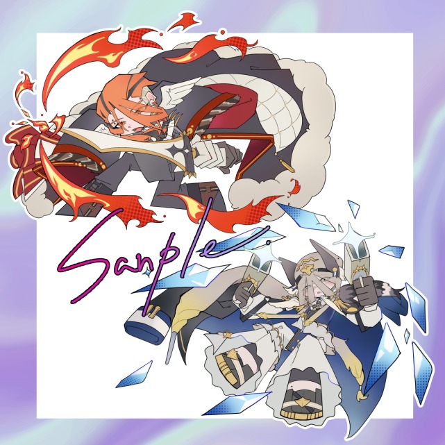 カートゥーン風一枚絵