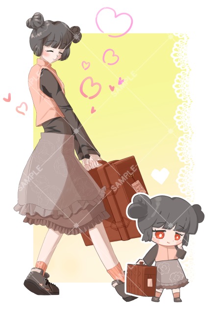 三つ編みお団子