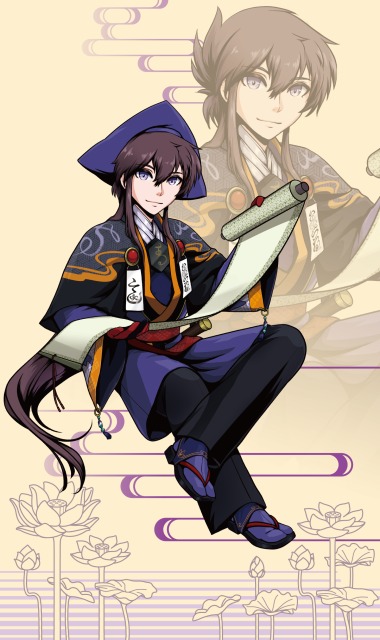 オリジナル【連綿師】理玄全身イラスト＆タペストリーデザイン